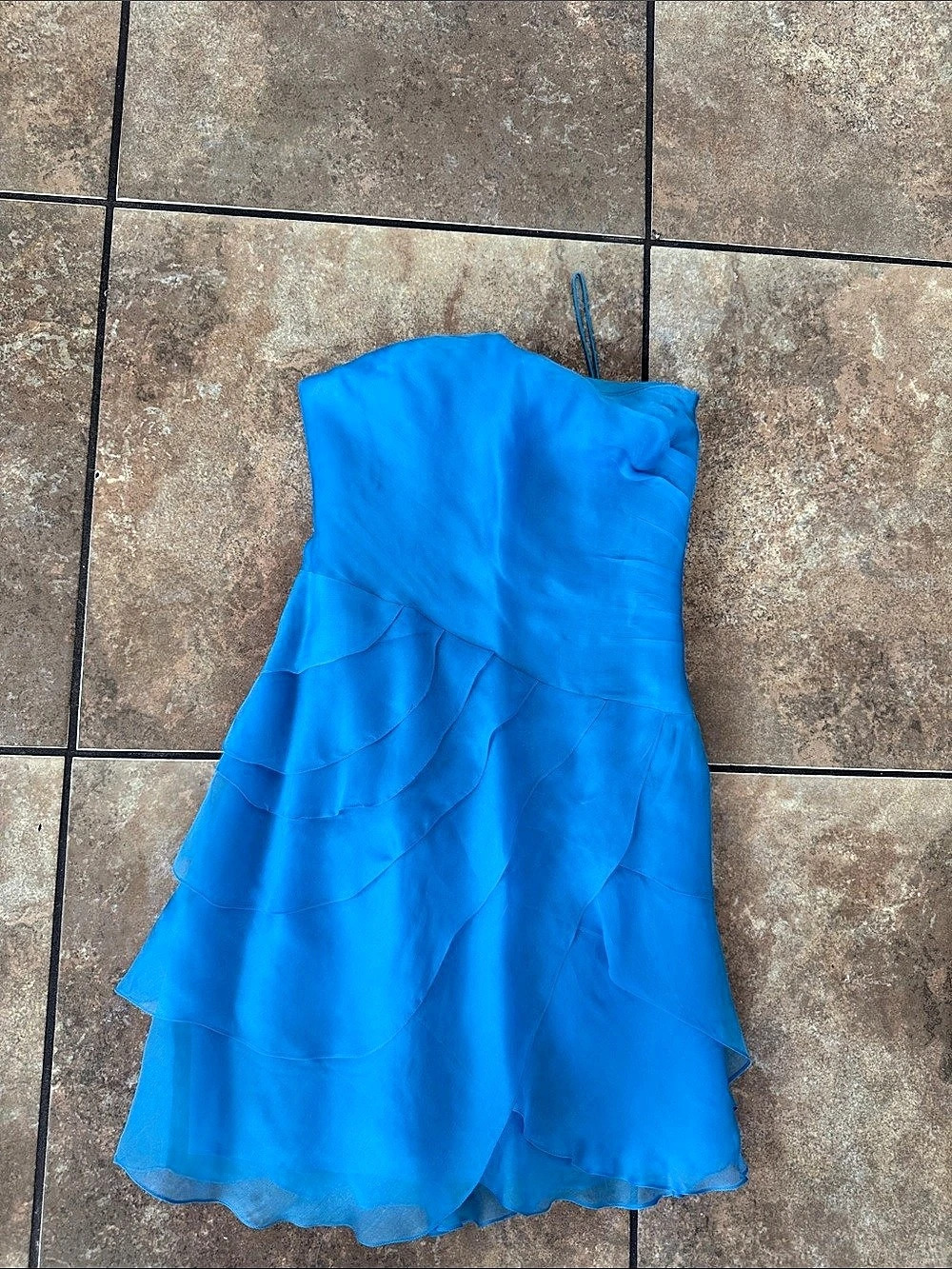 Ralph Lauren Blue Layered Mini Dress Size 2